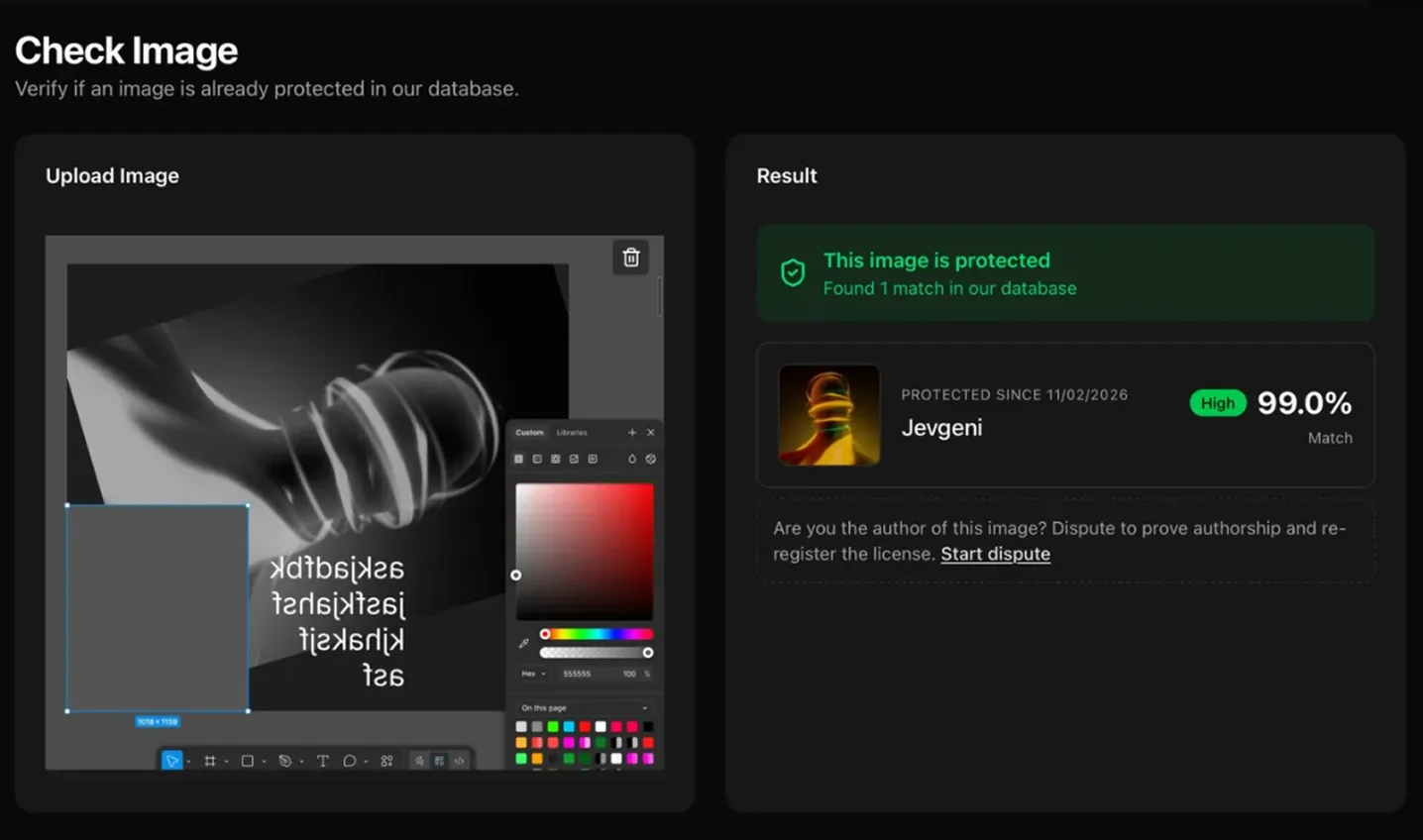 Hard crop + heavy UI overlay