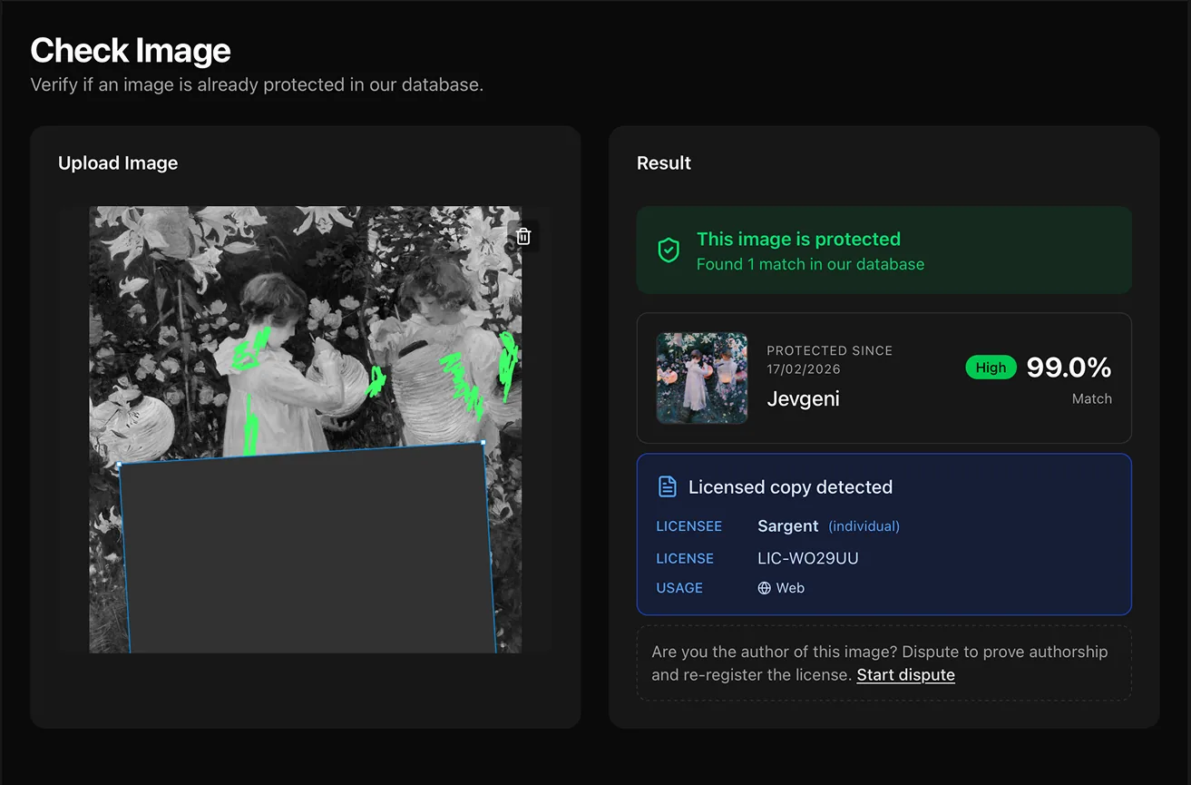 Heavy noise overlay — detected